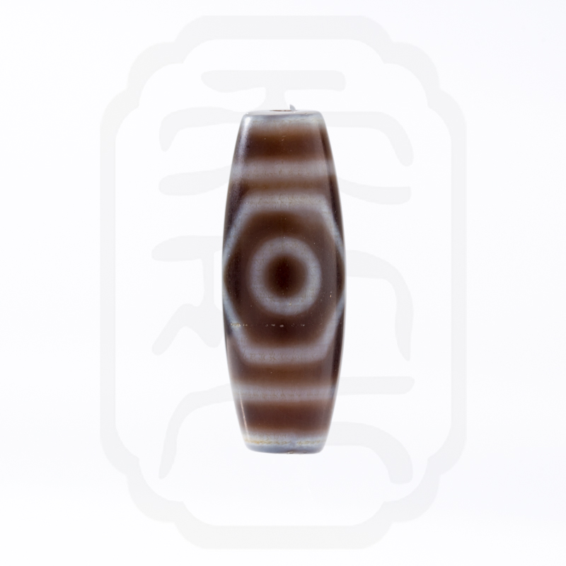 372天珠 仏三眼天珠 風化 馬蹄痕 良品質 dzibeads！ Three-Eyed